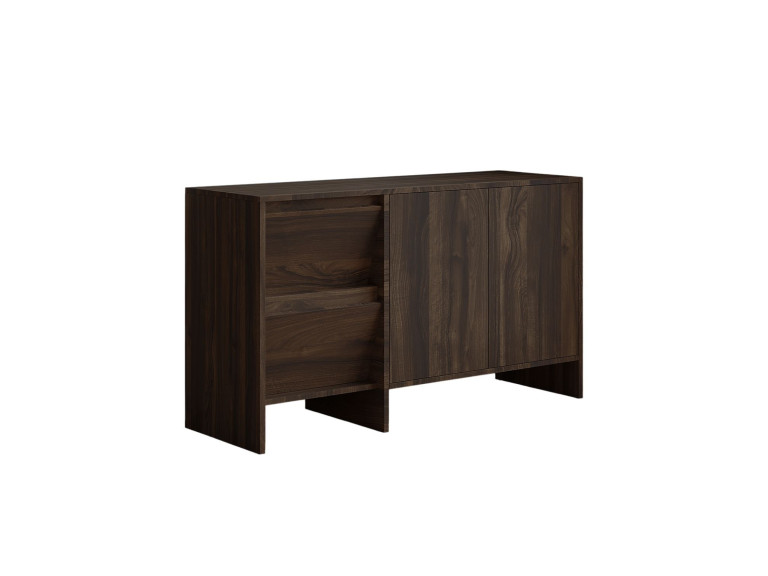 Laris 130" wooden sideboard - 130 x 44 x 82 cm - Brown