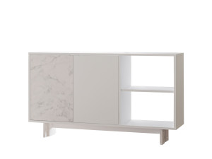 Ravello" wooden sideboard - 140 x 35 x 80 cm - White