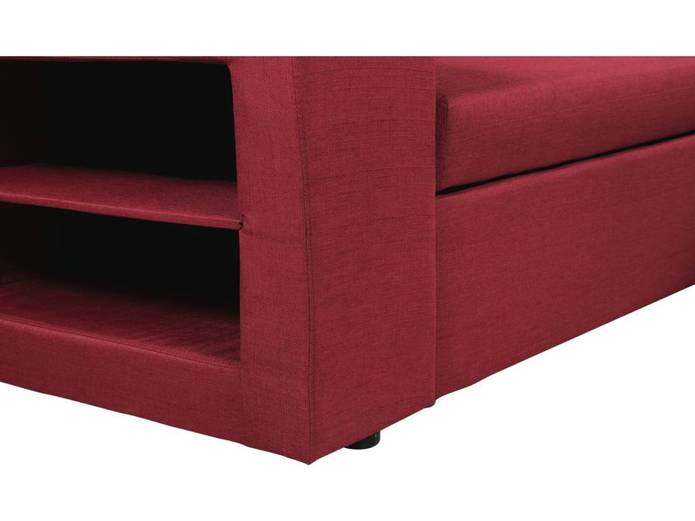 Convertible corner sofa "Axel" - Red
