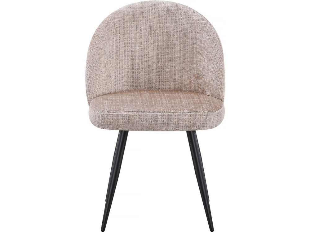 Set of 2 "Samuel" Fabric Chairs - 53 x 51 x 82 cm - Beige