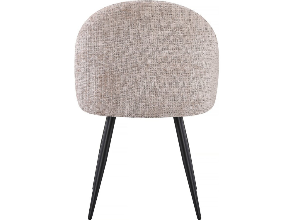 Set of 2 "Samuel" Fabric Chairs - 53 x 51 x 82 cm - Beige