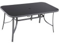 "Cordoba" garden table - Phoenix - 6 sits - Silver. - Silver