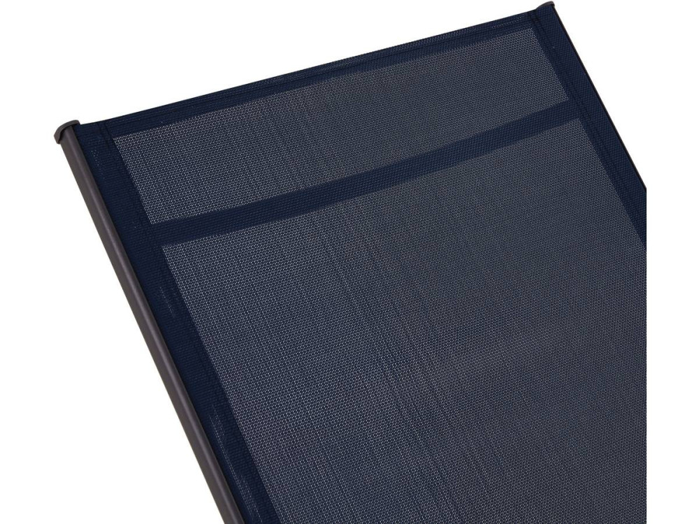 Set of 2 "Farniente" metal sun loungers - Midnight blue
