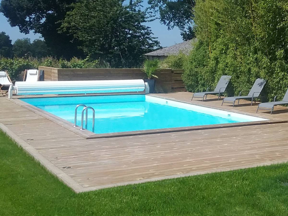 Oceano" rectangular wooden swimming pool kit - 9.20 x 5.20 x 1.44 m