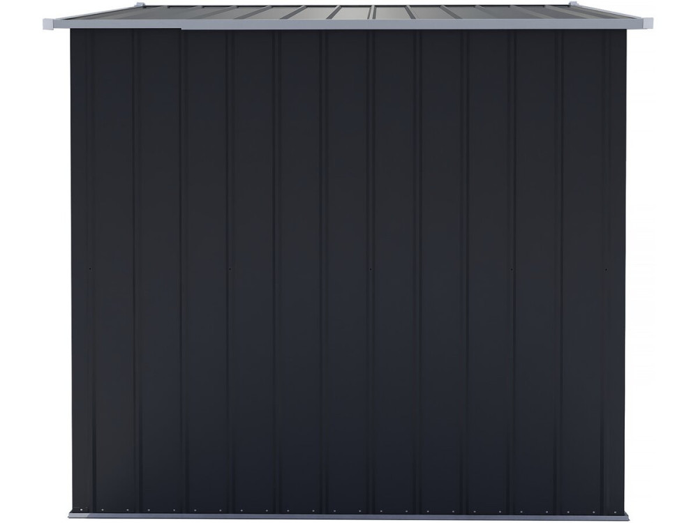 Boston" metal garden shed with sliding door - 6.54 m² - Grey
