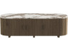 "Azya" Pandora Ceramic-Topped TV Stand - 160 x 45 x 45 cm - Brown