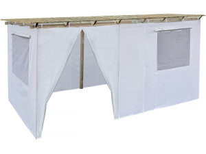 Wooden Sukkah 3 x 5 m with fabric - Kosher lemaehadrin - Skhah Not Included