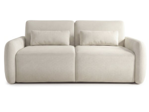 "Aurelie" Express Convertible Sofa Bed - 18 cm Mattress - 140 cm Sleeping Surface - 3-Seater - Beige