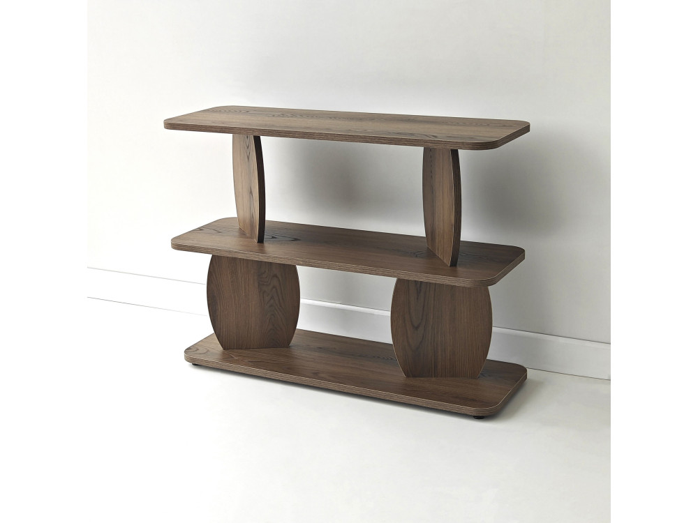 "Armonia" Wooden Side Table - 90 x 30 x 70 cm - Brown