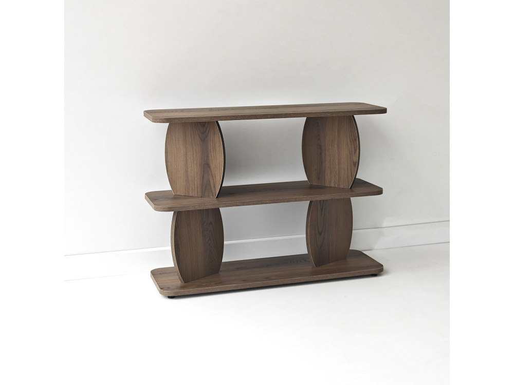"Armonia" Wooden Side Table - 90 x 30 x 70 cm - Brown