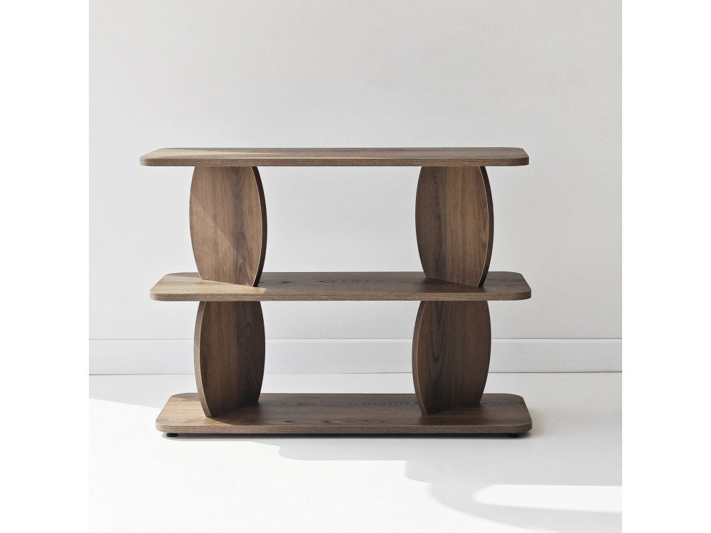 "Armonia" Wooden Side Table - 90 x 30 x 70 cm - Brown