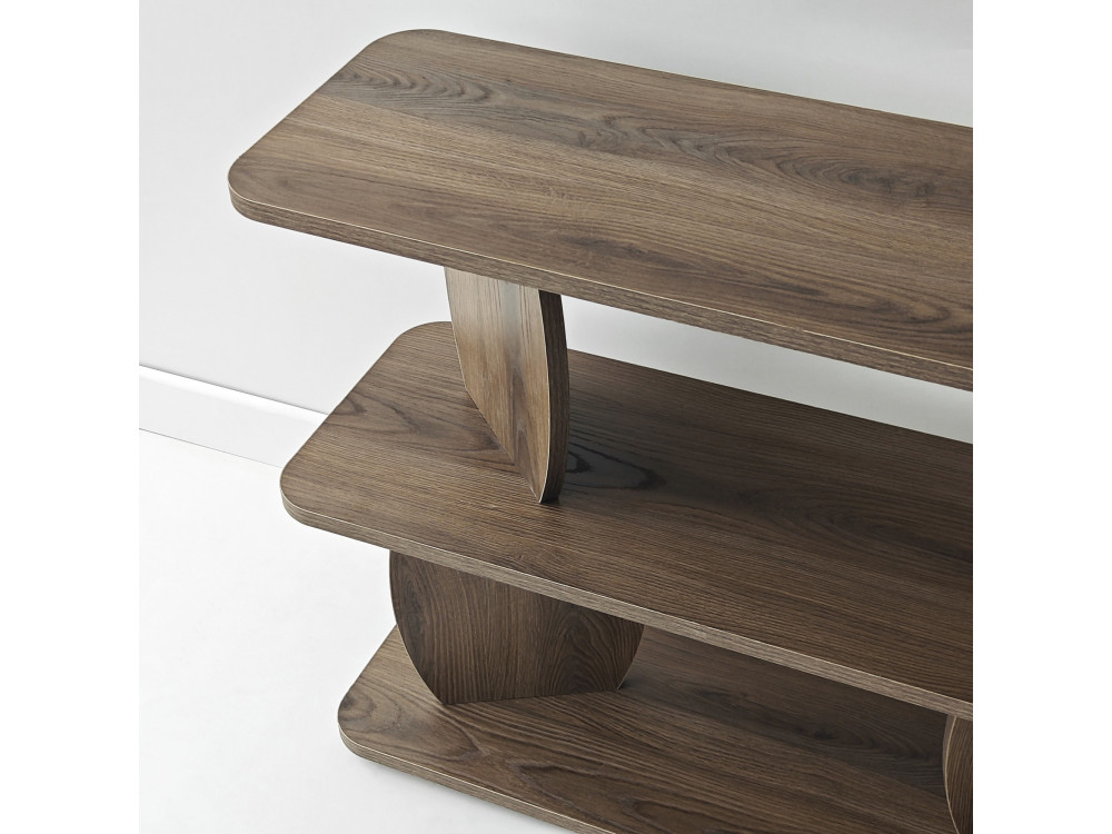 "Armonia" Wooden Side Table - 90 x 30 x 70 cm - Brown