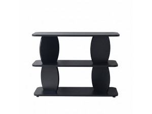 "Armonia" Wooden Side Table - 90 x 30 x 70 cm - Black