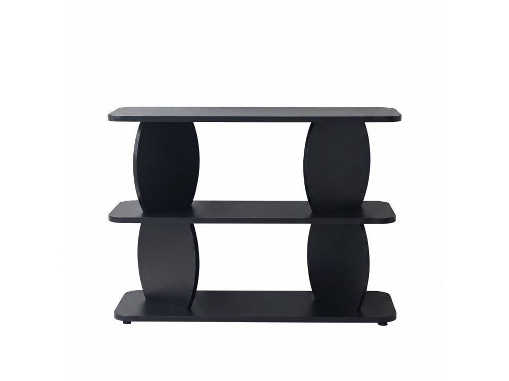 "Armonia" Wooden Side Table - 90 x 30 x 70 cm - Black