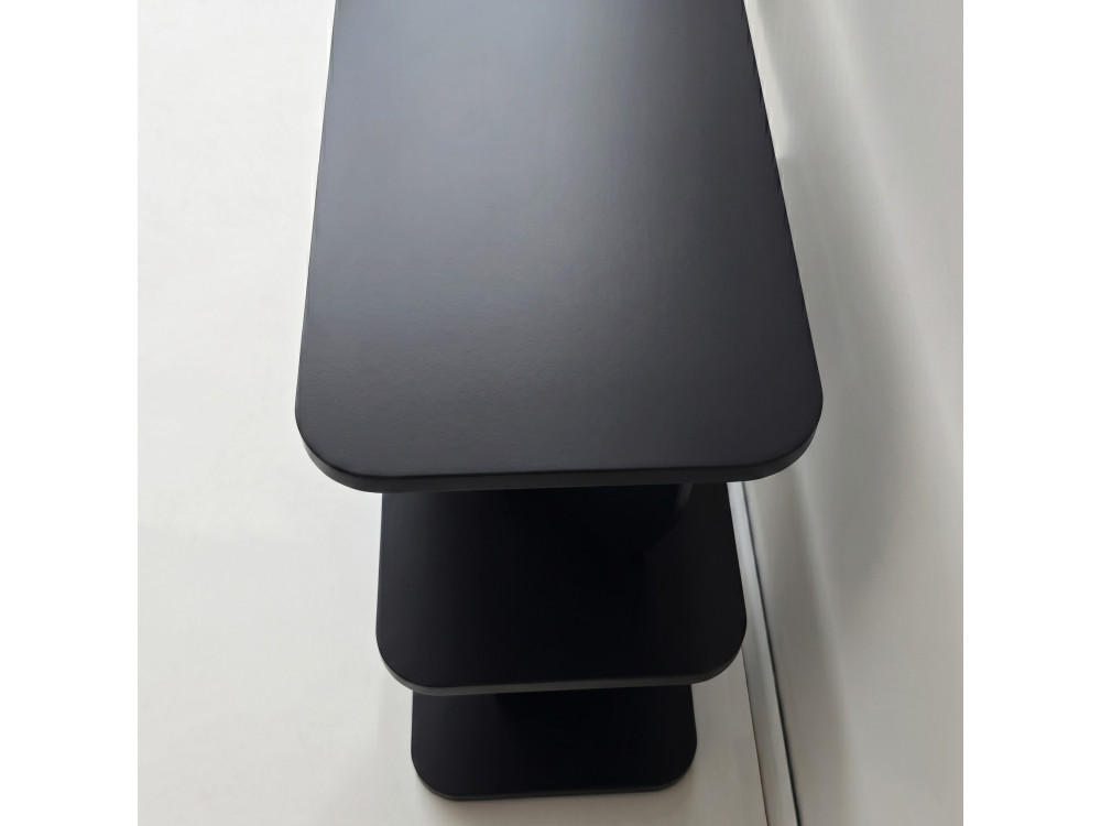 "Armonia" Wooden Side Table - 90 x 30 x 70 cm - Black