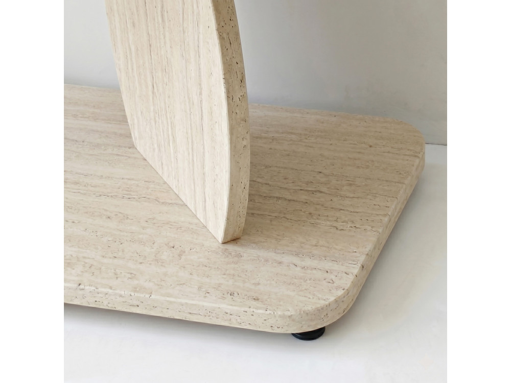 "Armonia" Wooden Side Table - 90 x 30 x 70 cm - Travertine
