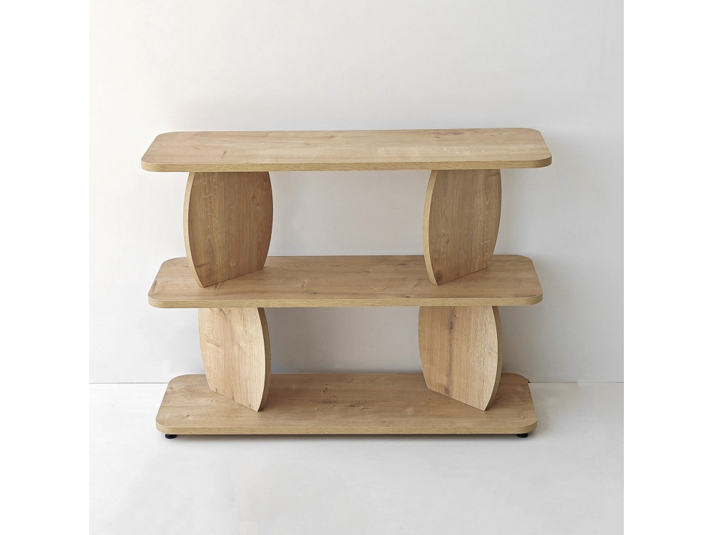 "Armonia" Wooden Side Table - 90 x 30 x 70 cm - Sapphire Oak