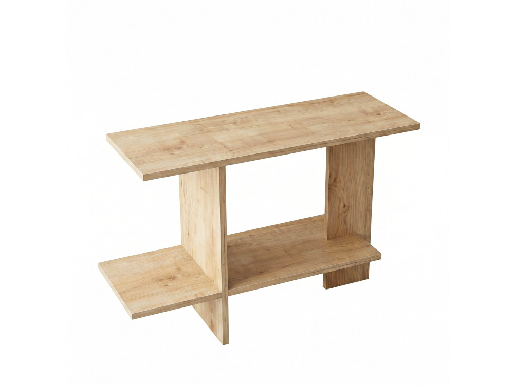 "Essenziale" Wooden Side Table - 80 x 30 x 55 cm - Sapphire Oak
