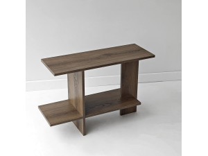 "Essenziale" Wooden Side Table - 80 x 30 x 55 cm - Brown