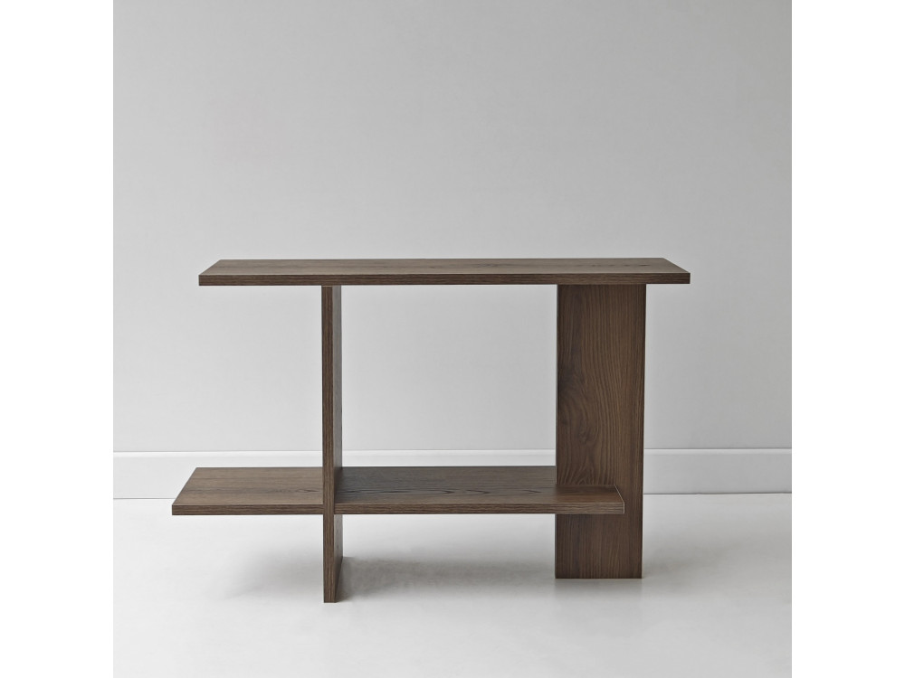 "Essenziale" Wooden Side Table - 80 x 30 x 55 cm - Brown