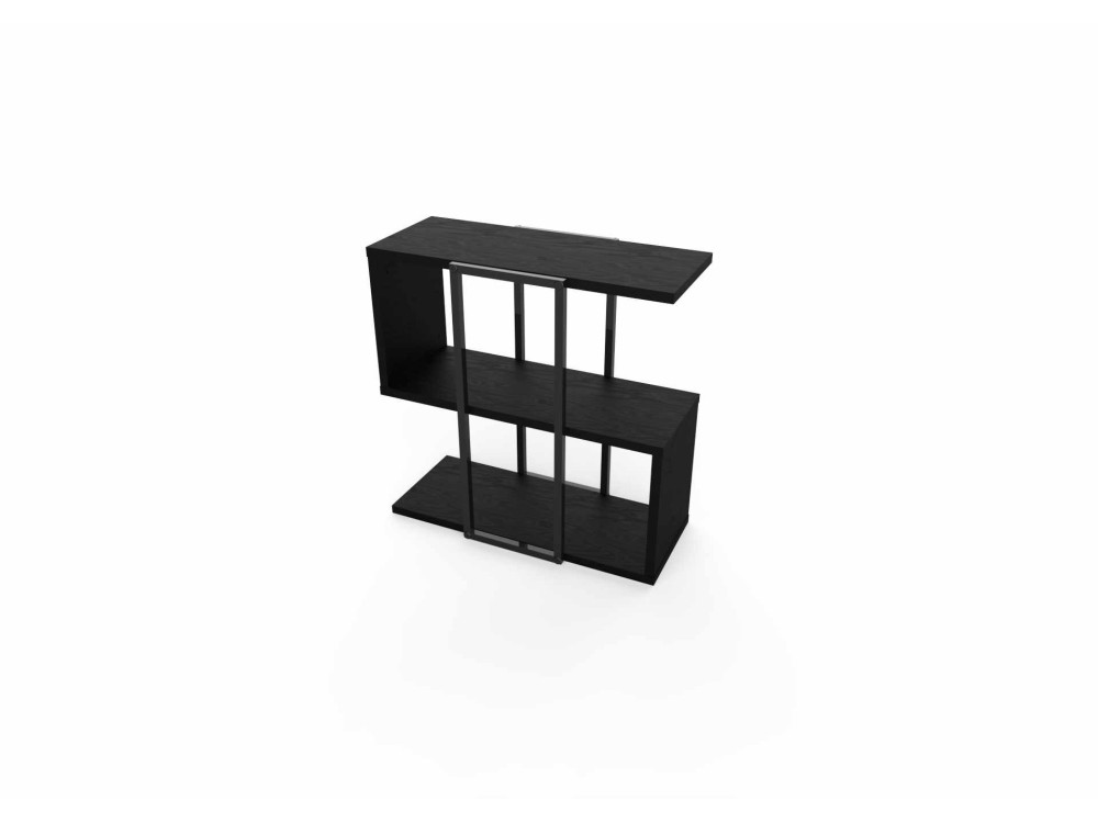 "HOMIA" Wooden Side Table - 56 x 25 x 56 cm - Black