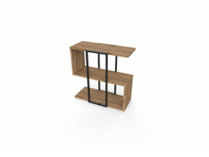 "HOMIA" Wooden Side Table - 56 x 25 x 56 cm - Dark Oud