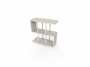 "HOMIA" Wooden Side Table - 56 x 25 x 56 cm - Stoneware