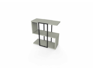 "HOMIA" Wooden Side Table - 56 x 25 x 56 cm - Ash Green