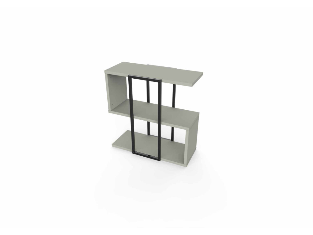 "HOMIA" Wooden Side Table - 56 x 25 x 56 cm - Ash Green