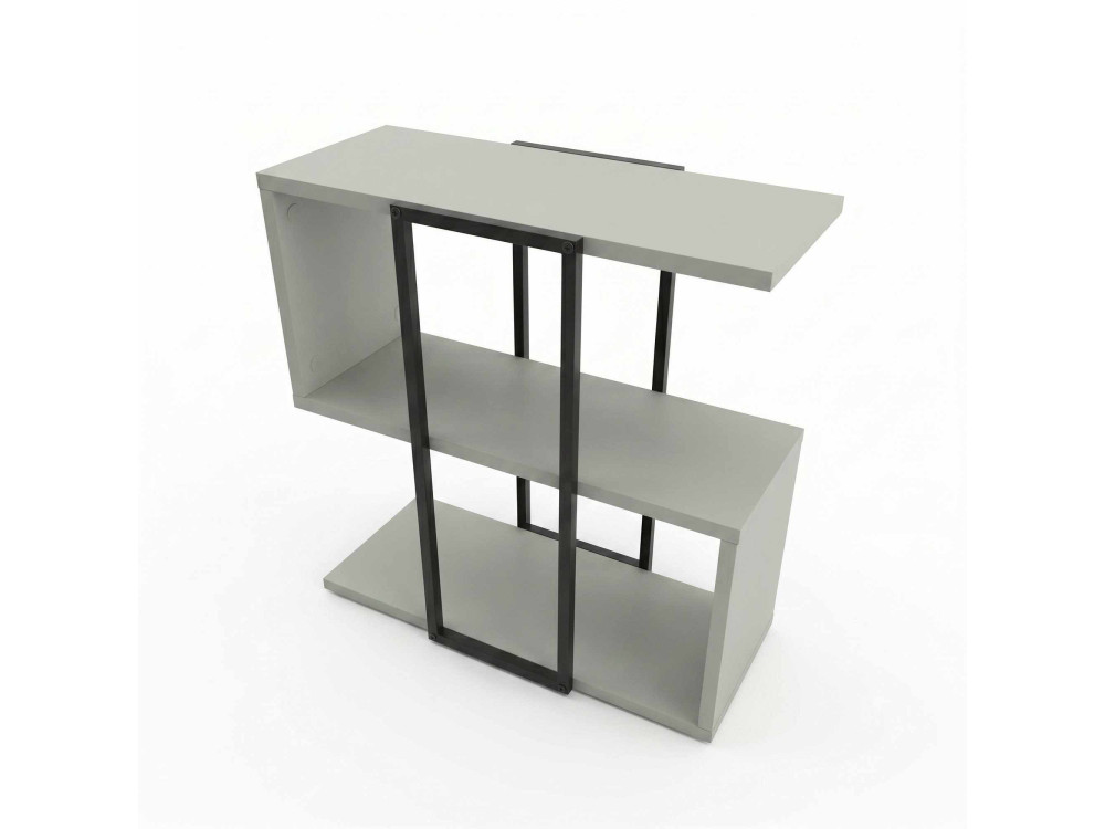 "HOMIA" Wooden Side Table - 56 x 25 x 56 cm - Ash Green