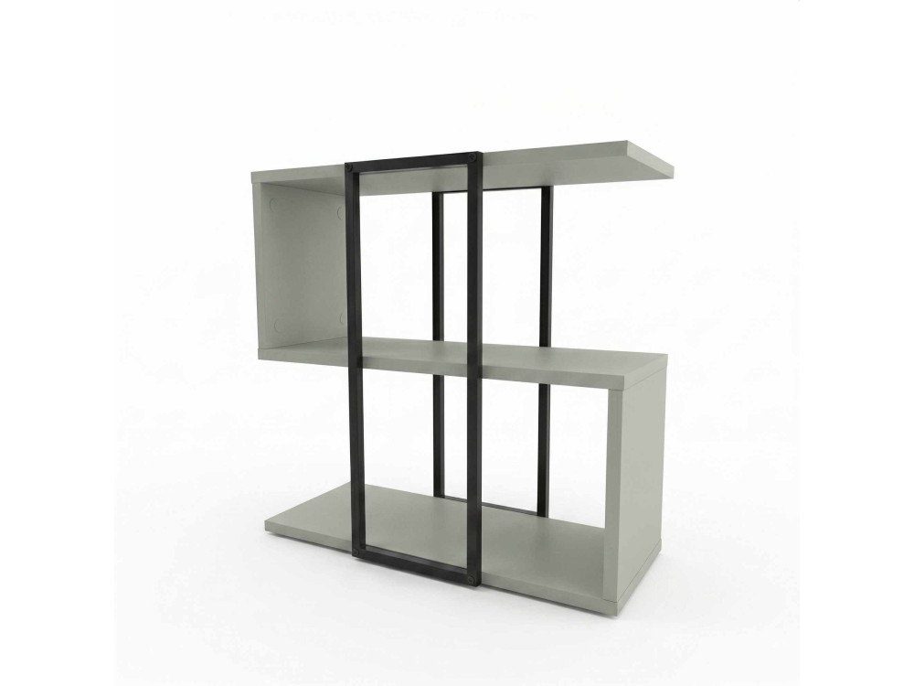 "HOMIA" Wooden Side Table - 56 x 25 x 56 cm - Ash Green