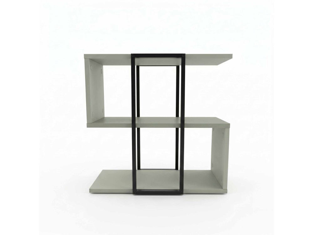 "HOMIA" Wooden Side Table - 56 x 25 x 56 cm - Ash Green