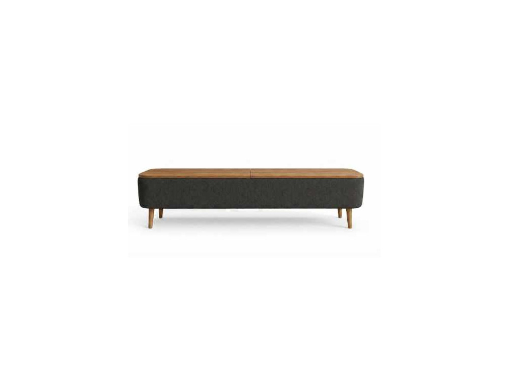 "Sarven" Wooden TV Stand - 120 x 30 x 45 cm - Anthracite