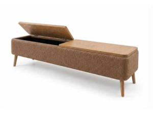 "Sarven" Wooden TV Stand - 120 x 30 x 45 cm - Brown