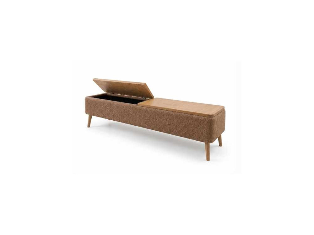 "Sarven" Wooden TV Stand - 120 x 30 x 45 cm - Brown
