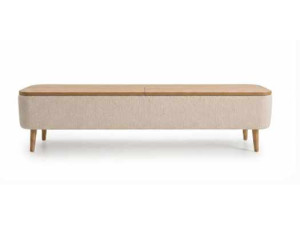 "Sarven" Wooden TV Stand - 120 x 30 x 45 cm - White