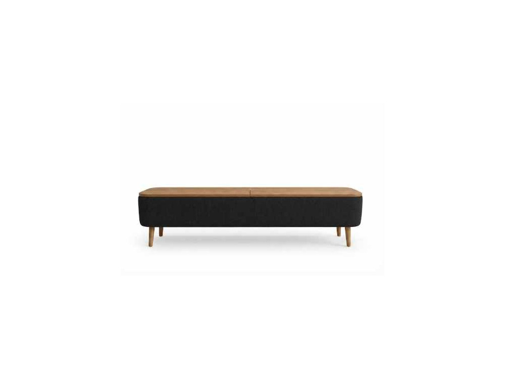 "Sarven" Wooden TV Stand - 120 x 30 x 45 cm - Black