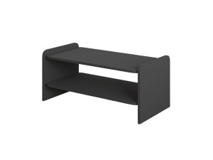 "Amon" Wooden Coffee Table - 89.8 x 39.8 x 44.8 cm - Anthracite