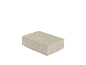 "Ave14" Wooden Coffee Table - 90 x 60 x 28 cm - Travertine