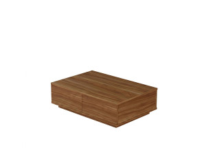 "Ave14" Wooden Coffee Table - 90 x 28.6 x 60 cm - Walnut