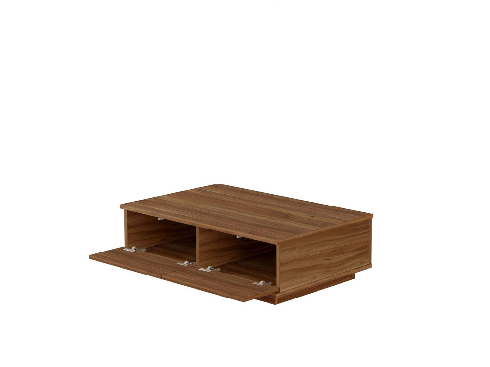 "Ave14" Wooden Coffee Table - 90 x 28.6 x 60 cm - Walnut
