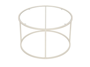 "Beige-Trs-80-Nrd-Srk" Wooden Coffee Table - 80 x 80 x 43 cm - Beige