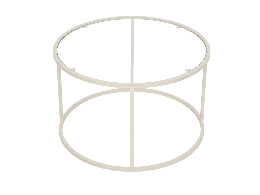 "Beige-Trs-80-Nrd-Srk" Wooden Coffee Table - 80 x 80 x 43 cm - Beige