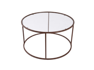 "Brown-Trs-80-Nrd-Srk" Wooden Coffee Table - 80 x 80 x 43 cm - Brown