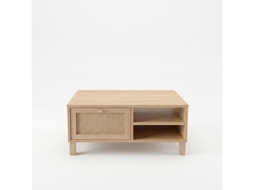 "Dune" Wooden Coffee Table - 90 x 60 x 39 cm - Oak