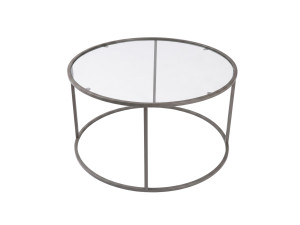 "Grey-Trs-80-Nrd-Srk" Wooden Coffee Table - 80 x 80 x 43 cm - Gray