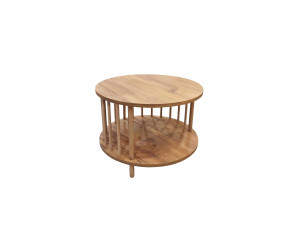 "Peka-0108" Wooden Coffee Table - 60 x 43 cm - Pine