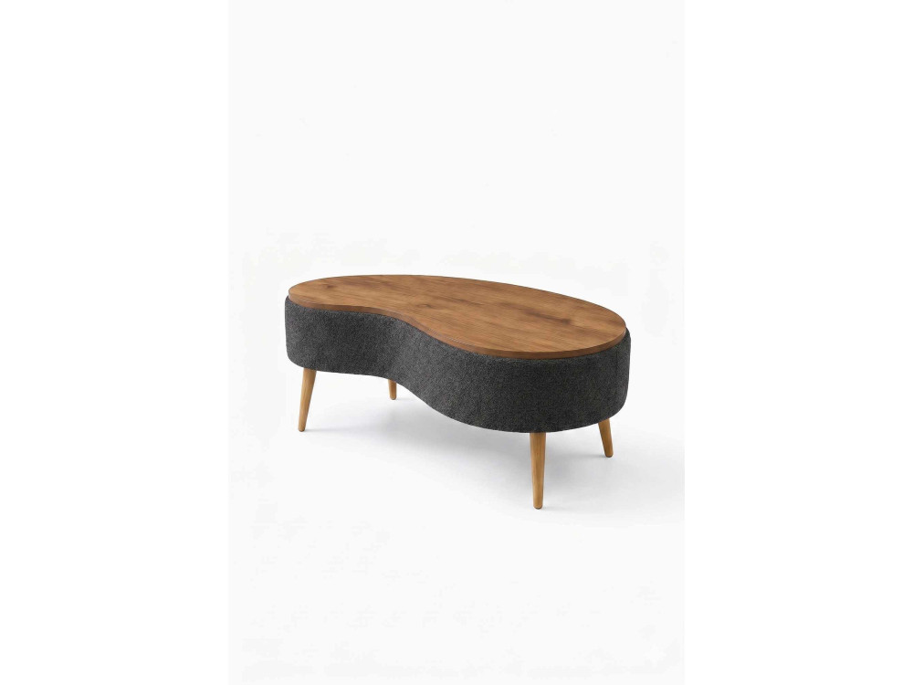 "Vera" Wooden Coffee Table - 98 x 50 x 45 cm - Anthracite
