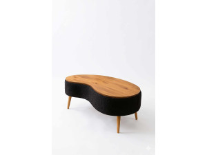 "Vera" Wooden Coffee Table - 98 x 50 x 45 cm - Black
