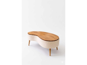 "Vera" Wooden Coffee Table - 98 x 50 x 45 cm - White